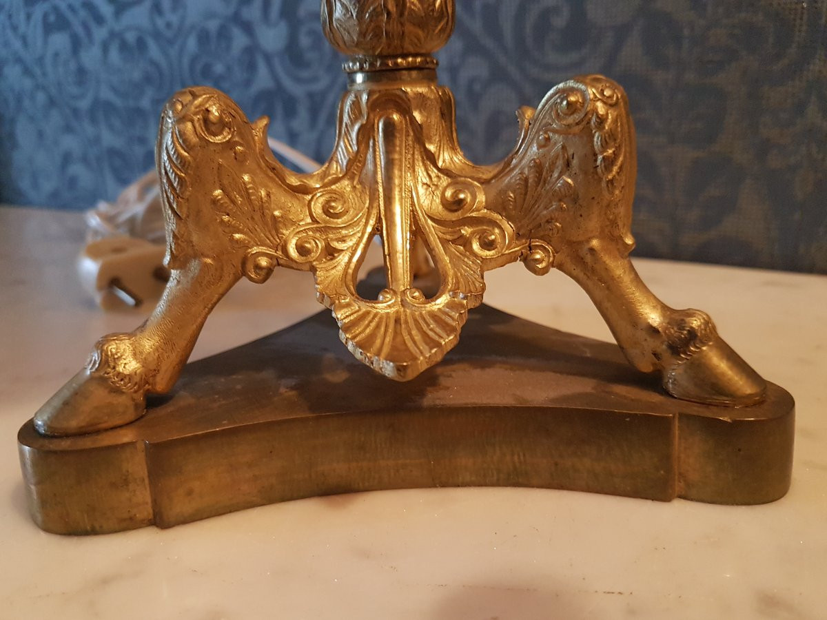 Bronze Lamp. Napoleon III. -photo-3