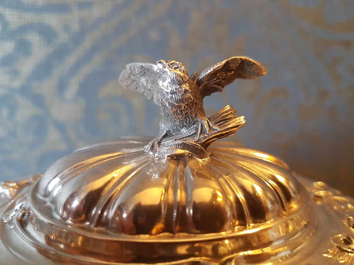 Bonbonniere en  Argent.  19eme. -photo-3