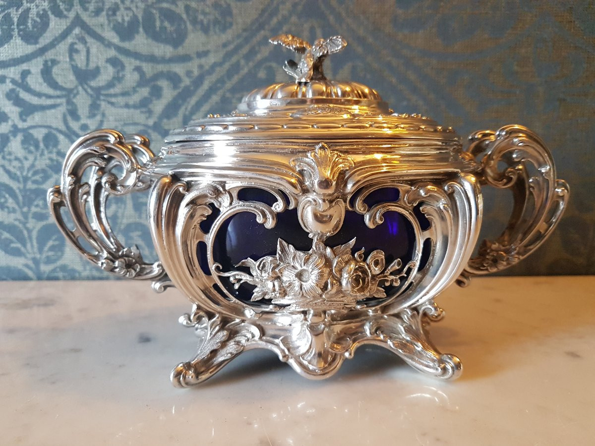 Bonbonniere en  Argent.  19eme. -photo-6