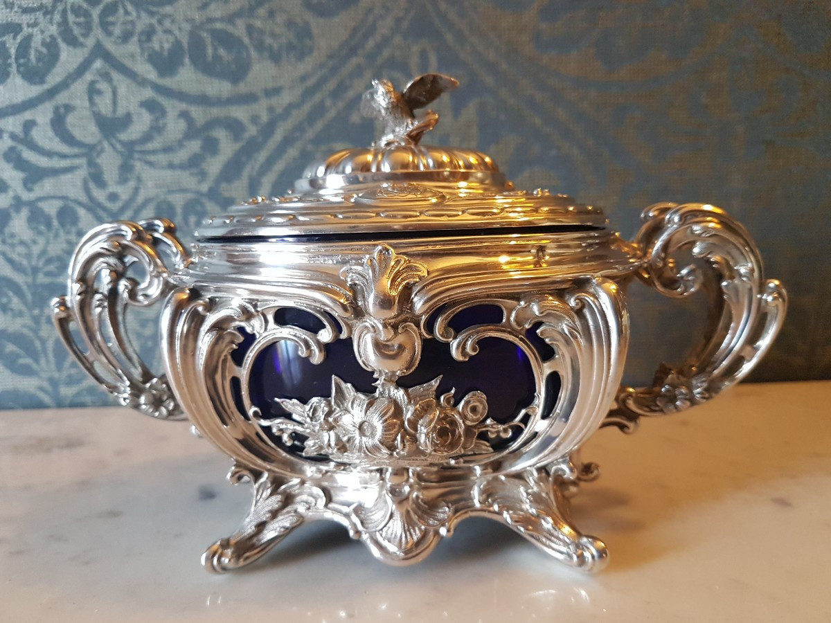 Bonbonniere en  Argent.  19eme. 