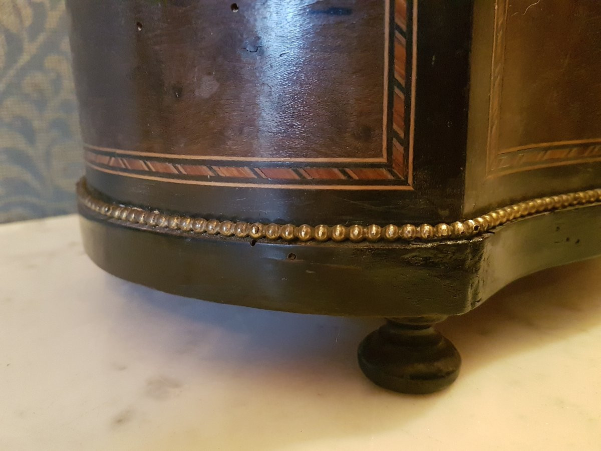 Marquetry Wooden Planter. Napoleon III -photo-1