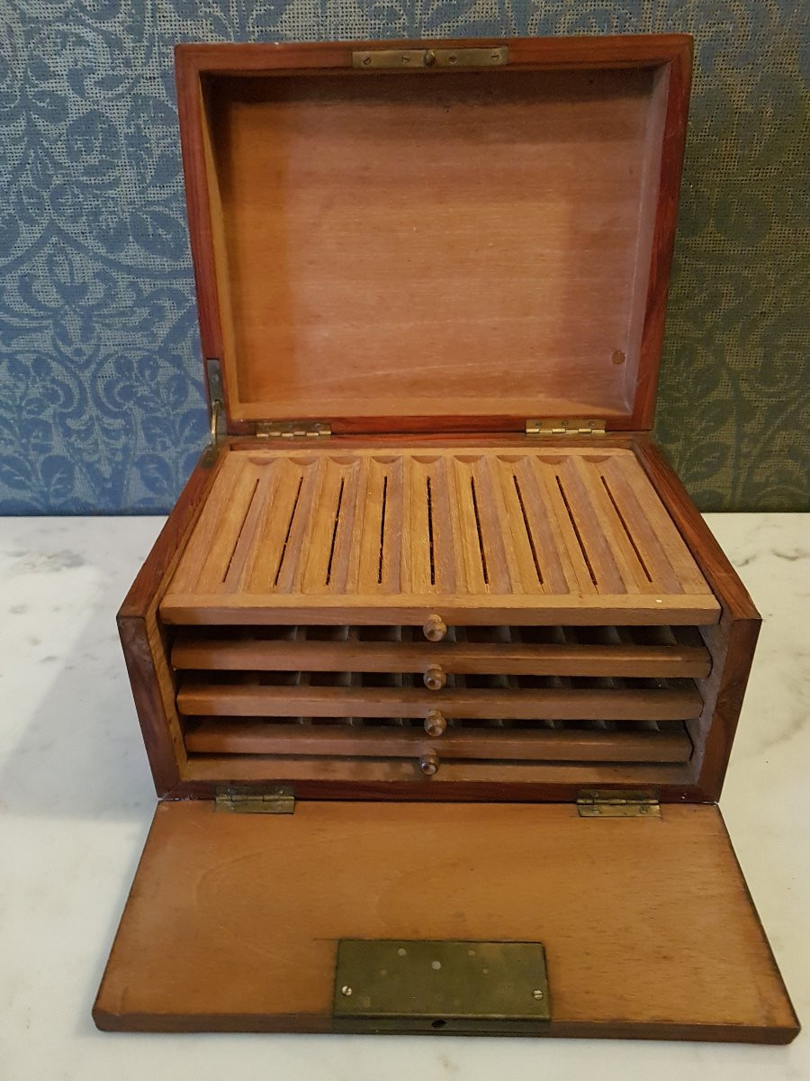 Cigar Case. Napoleon III Era. -photo-1