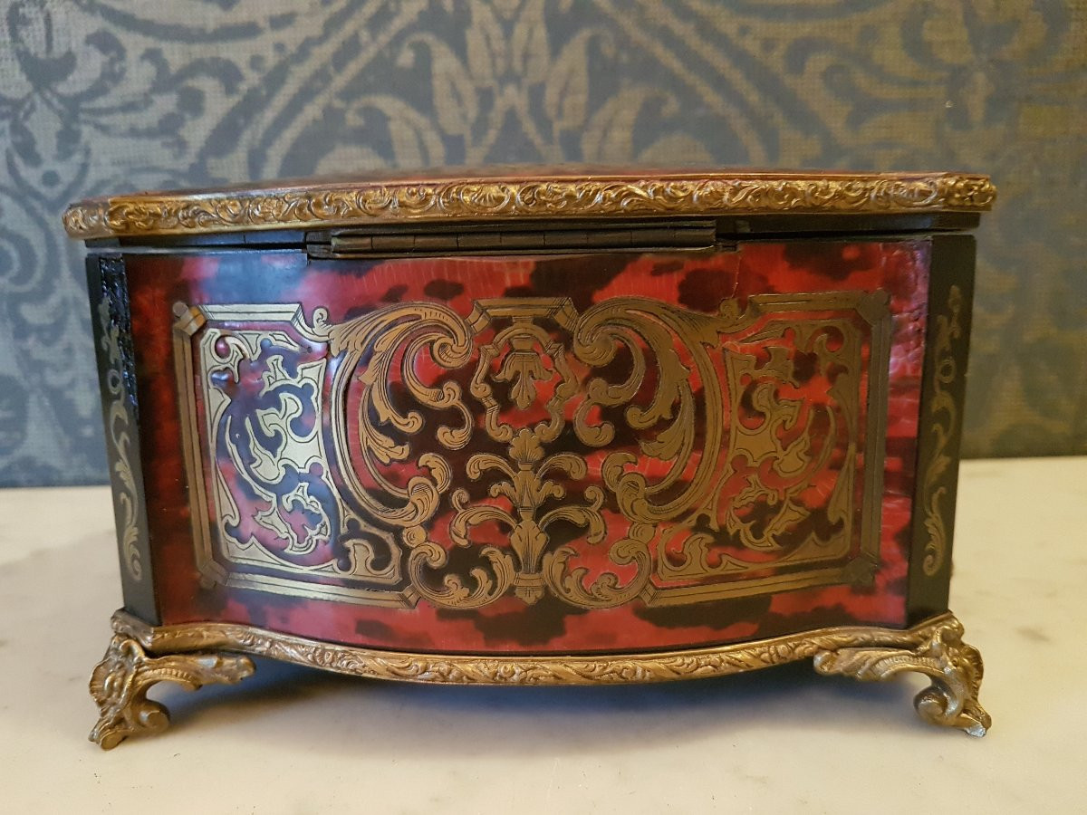 Boulle Marquetry Jewelry Box. Napoleon III. -photo-6