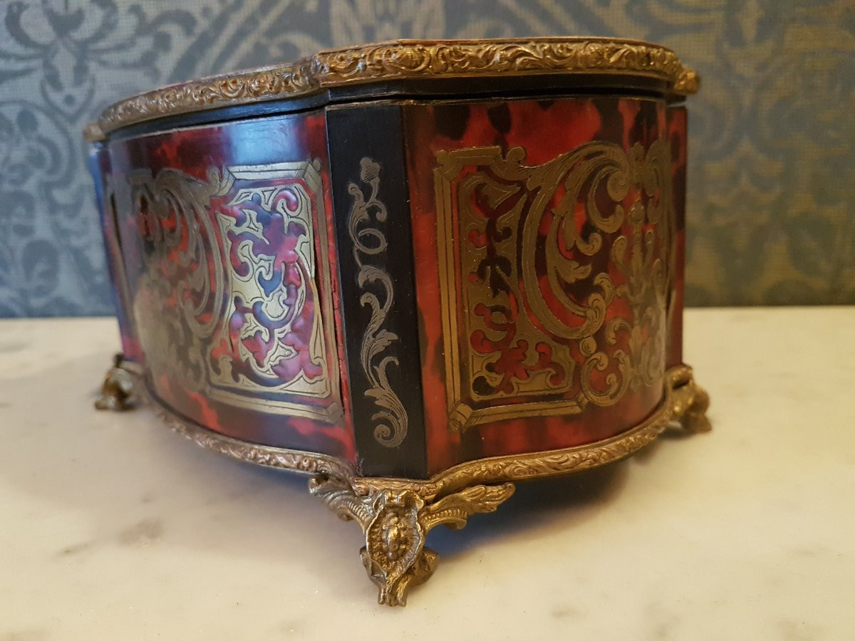 Boulle Marquetry Jewelry Box. Napoleon III. -photo-8
