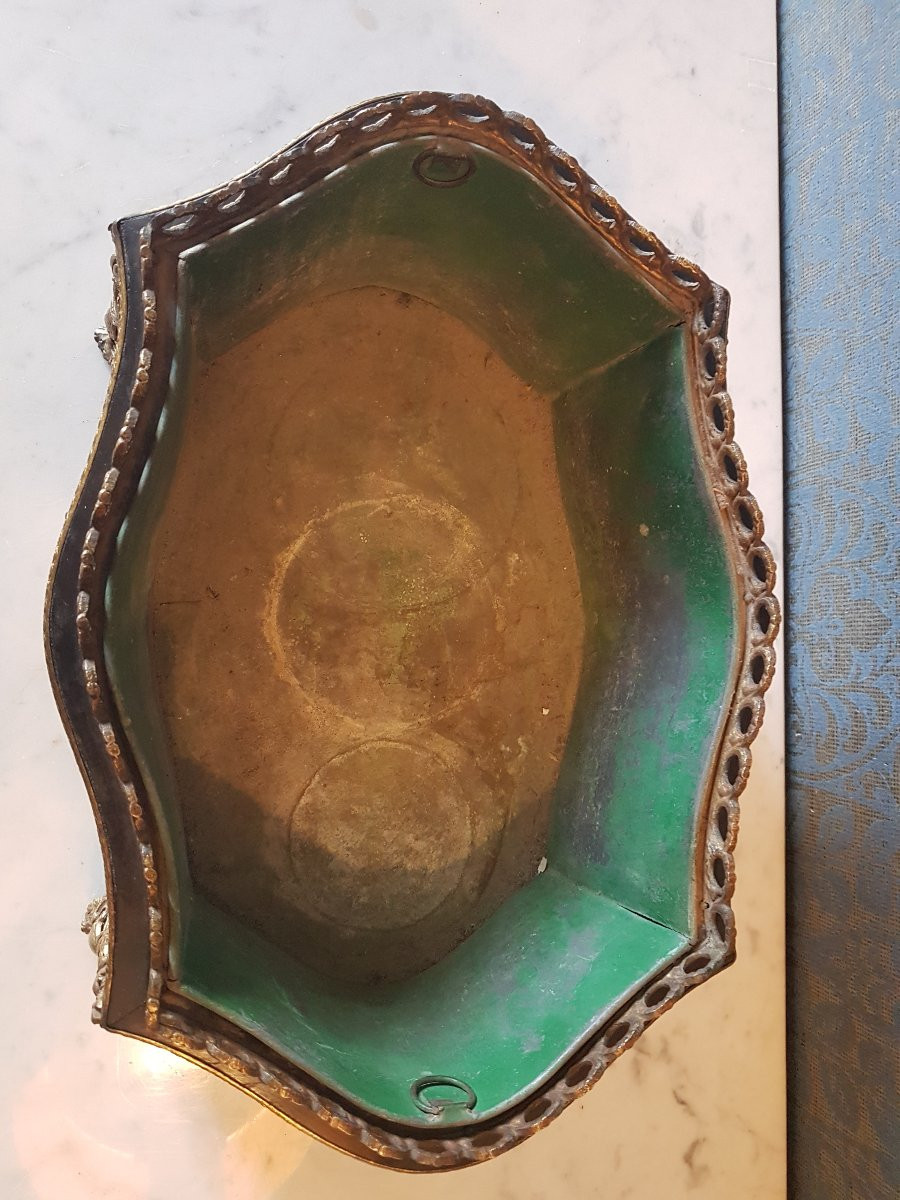 Wooden And Bronze Planter, Napoleon III, 19th Century. -photo-5