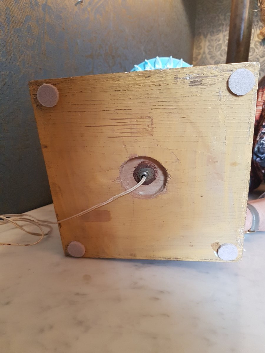 Large Porcelain Lamp-vase. 20th Century -photo-2