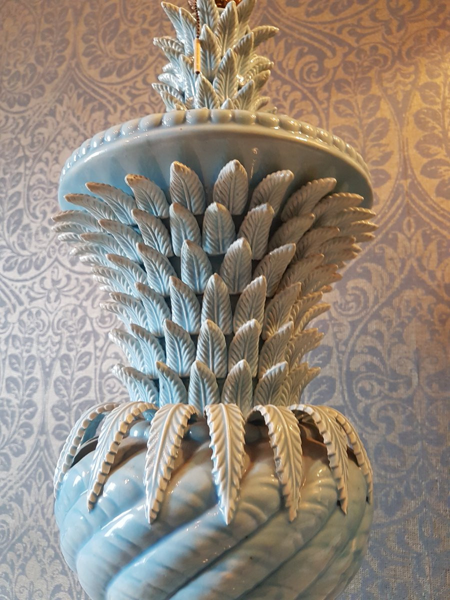 Large Porcelain Lamp-vase. 20th Century -photo-2