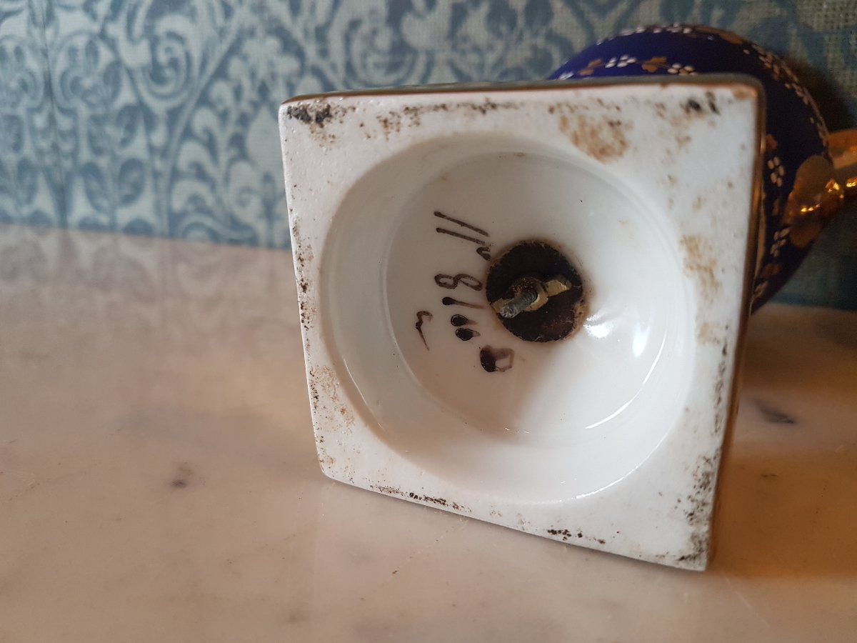 Pair Of Porcelain Vases. Empire Period.-photo-1