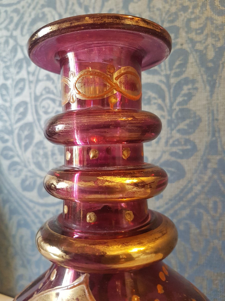 Persian Glass Vase. 19th Century.-photo-2