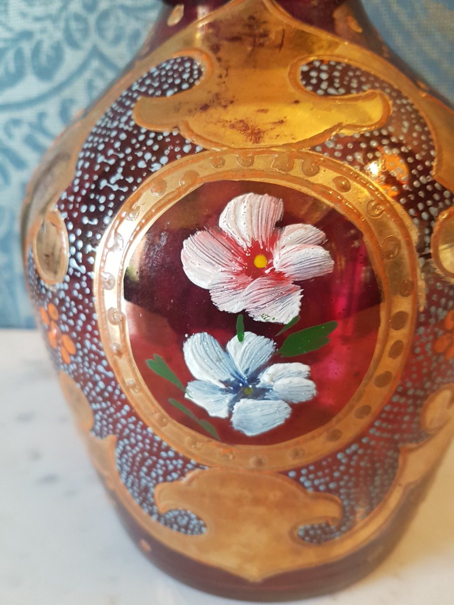 Persian Glass Vase. 19th Century.-photo-1