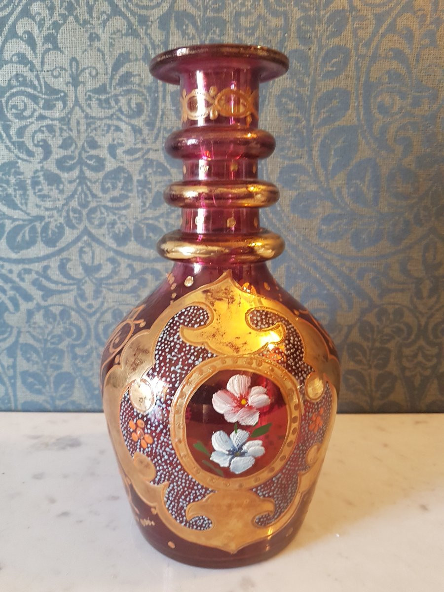 Persian Glass Vase. 19th Century.-photo-5