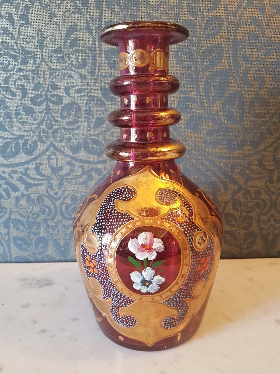 Persian Glass Vase. 19th Century.