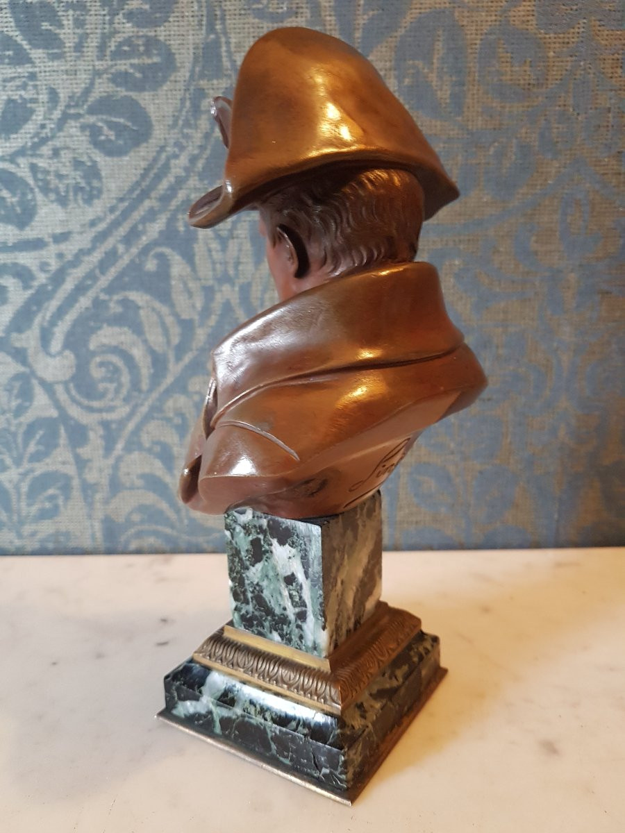 Sculpture en bronze representant  Napoleon par Emile  Pinedo.-photo-5
