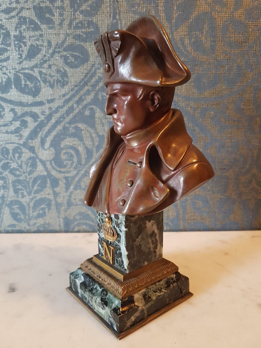 Sculpture en bronze representant  Napoleon par Emile  Pinedo.-photo-6