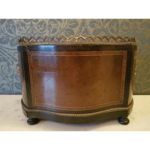 Marquetry Wooden Planter. Napoleon III 