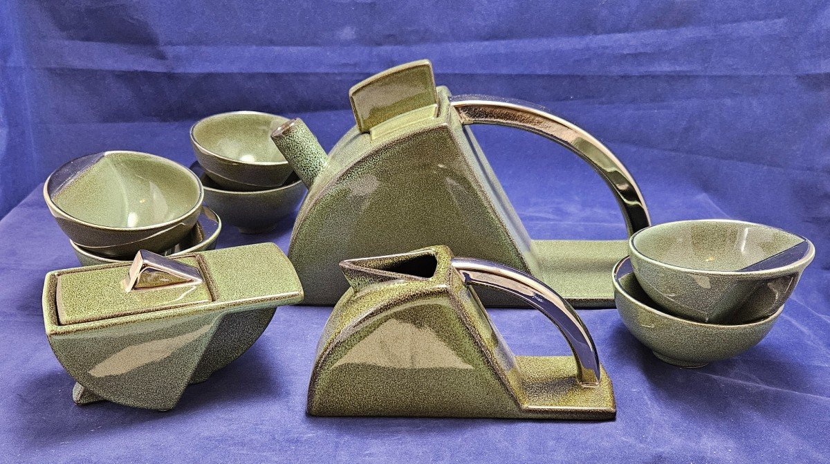 Casenove Pierre service à café 9 pièces en céramique édition Salins France-photo-4