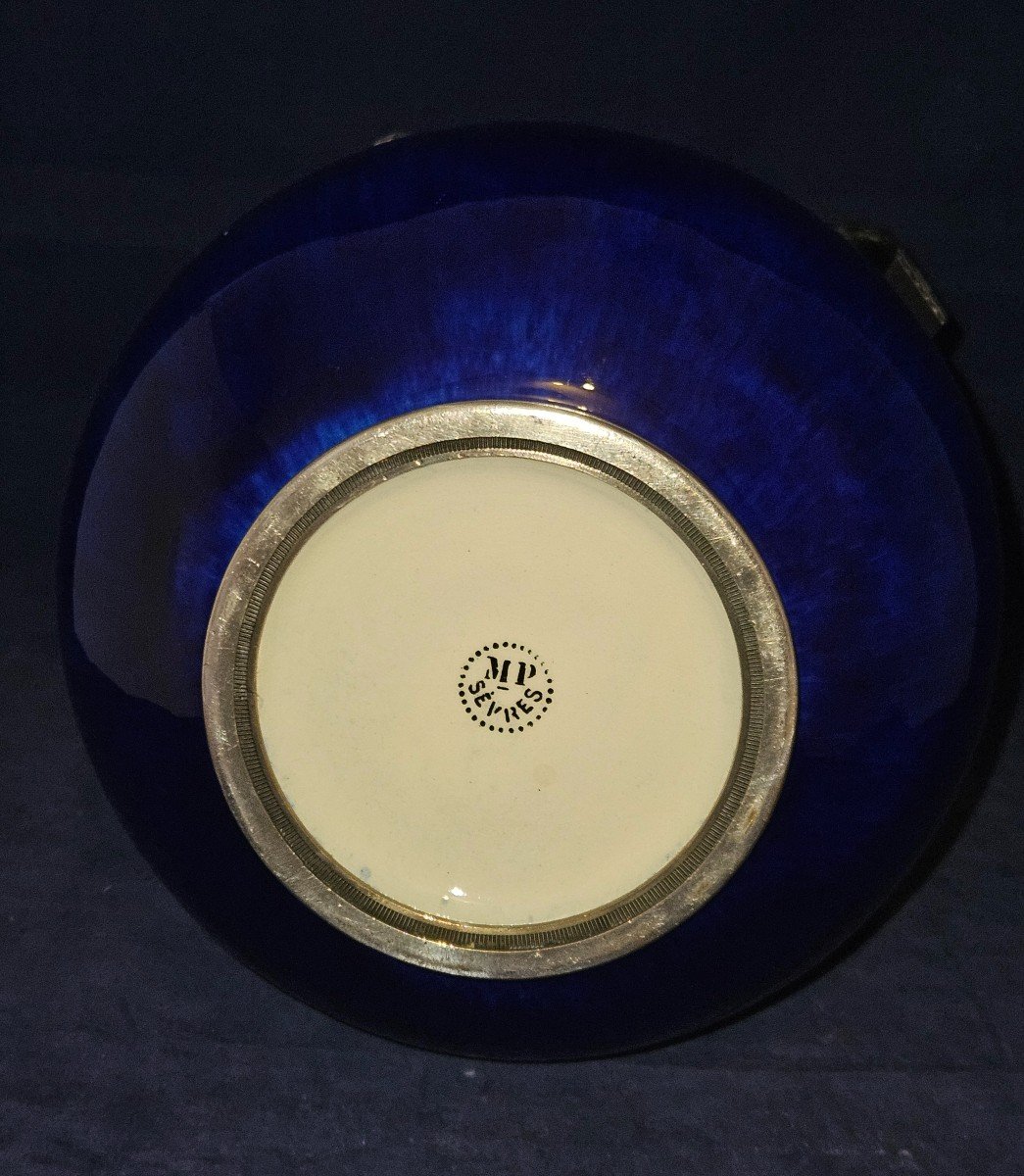 Large Paul Milet Ceramic Vase In Sèvres 1910. Art Deco-photo-5