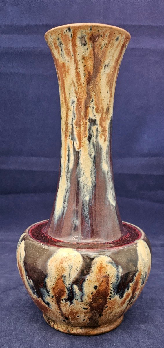 Ceramic, Vase From Montigny Sur Loing Boué Et Petit Circa 1915-photo-3