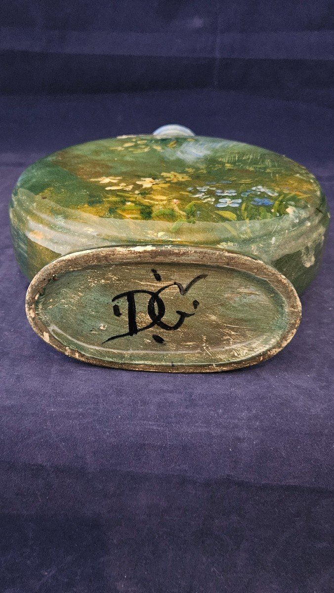 Gien, Dominique Grenet, Slip Vase, Impressionist Decor -photo-2