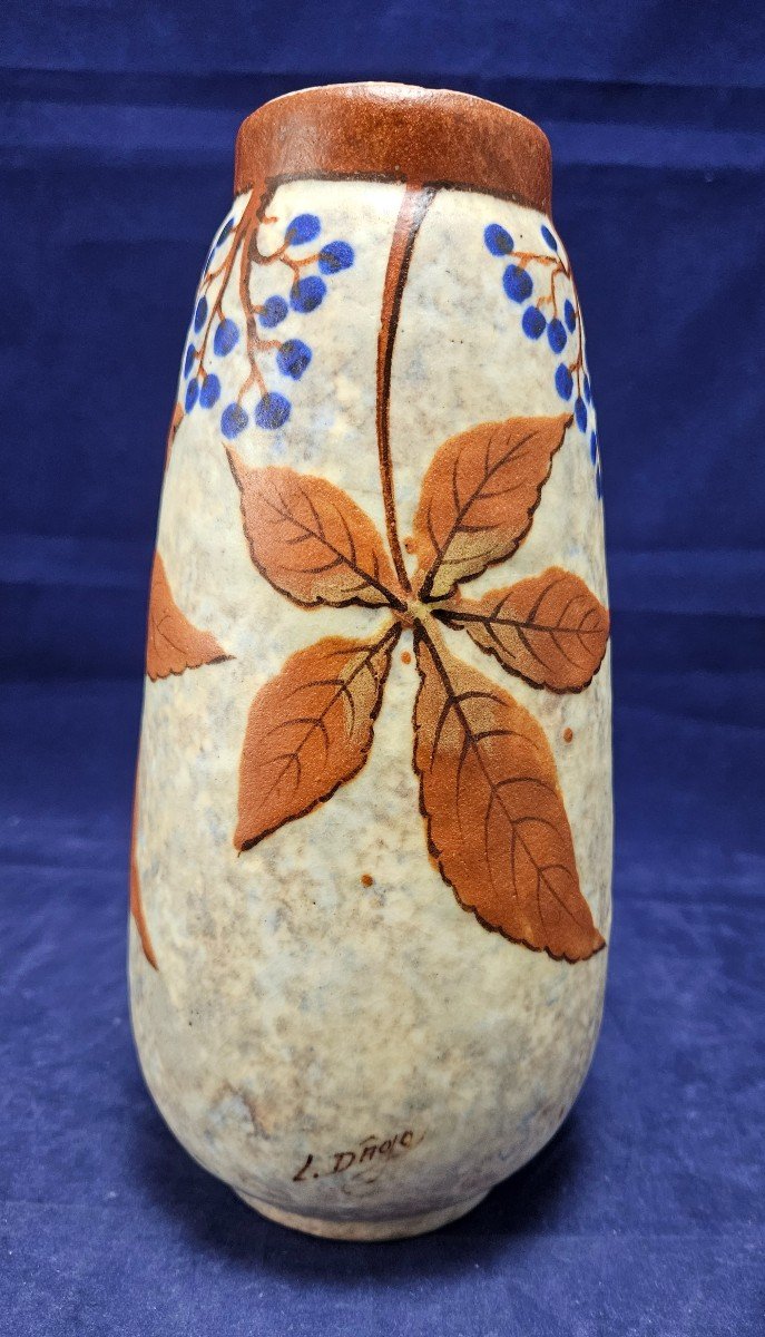 Céramique,  vase signé Louis Dâge circa 1920/1930-photo-3