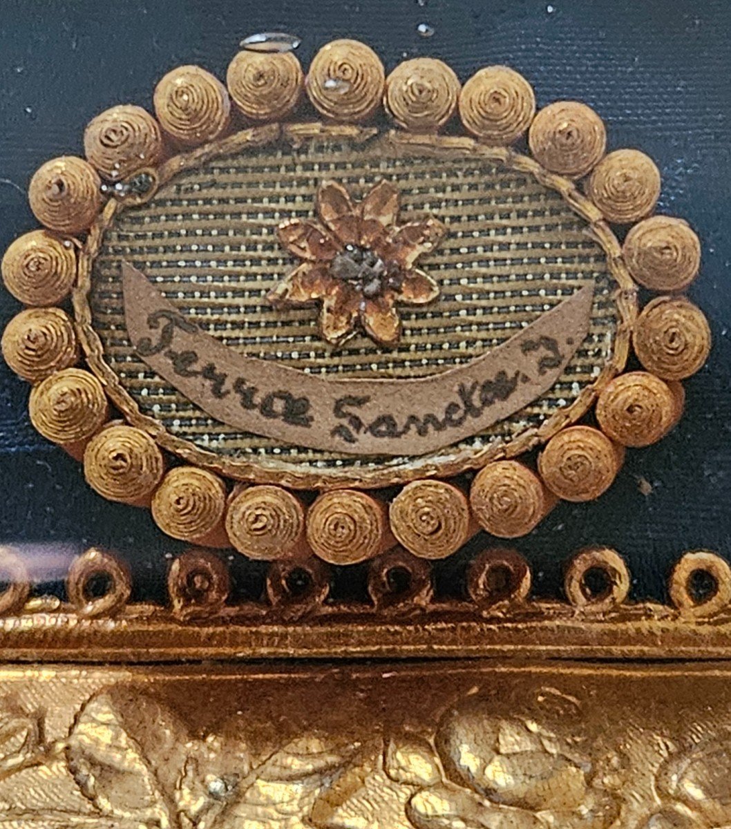 Reliquary Paperolles 7 Relics 19th Century -photo-5