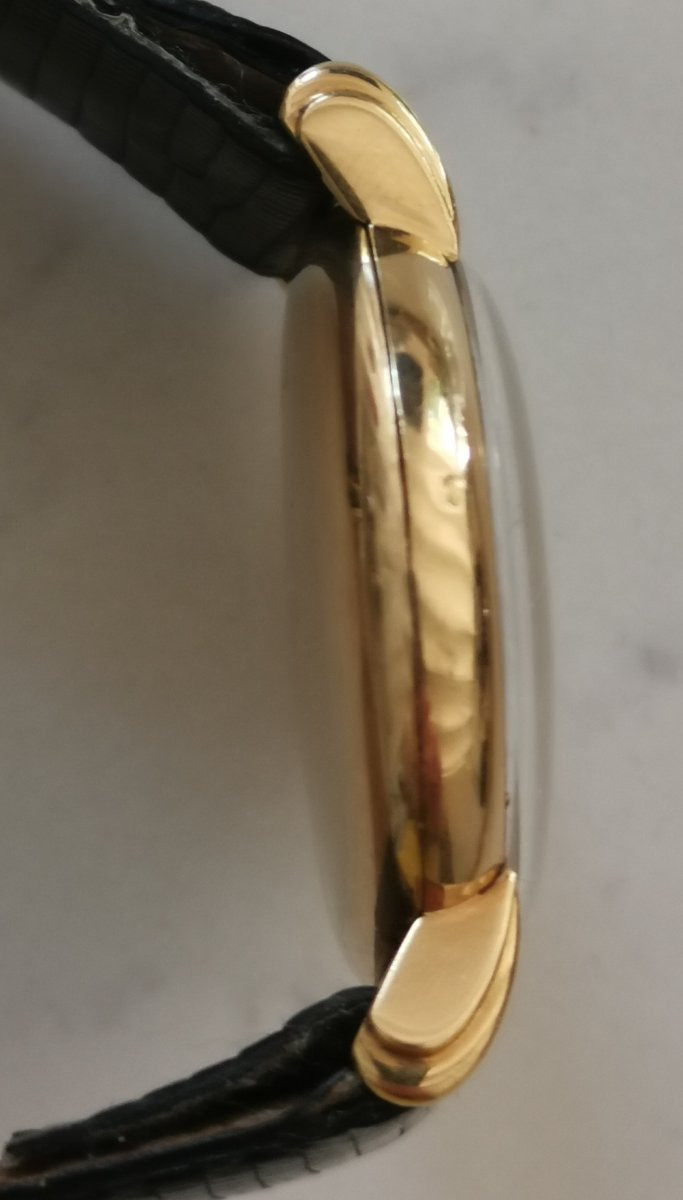 Lip "elgiloy" Chronometer Watch 1960, 18k Gold. -photo-2