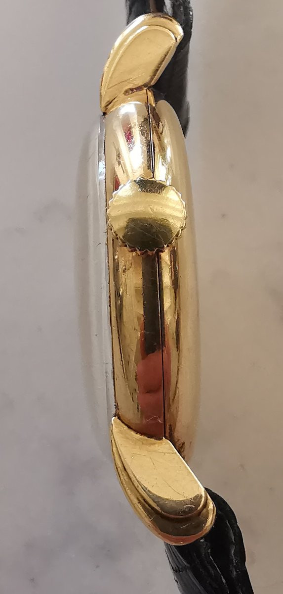 Lip "elgiloy" Chronometer Watch 1960, 18k Gold. -photo-4