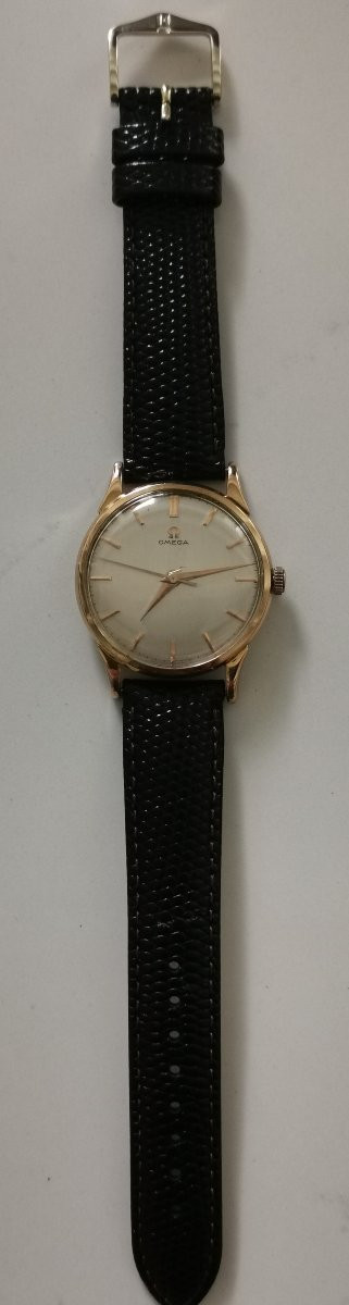 Oméga, montre années 60/70 en or 18 k. Fonctionne -photo-4
