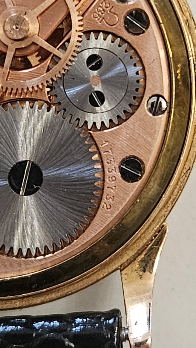 Oméga, montre années 60/70 en or 18 k. Fonctionne -photo-3