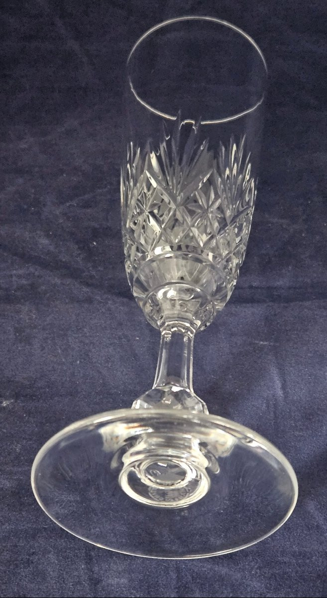 Saint Louis 10 Massenet Model Champagne Flutes (new)-photo-2