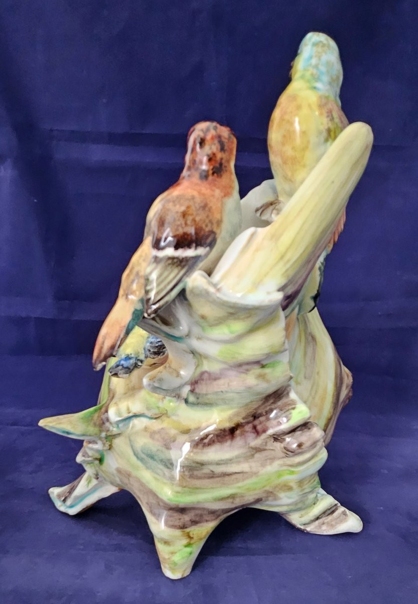 Delphin Massier Slip Vase In Vallauris-photo-2