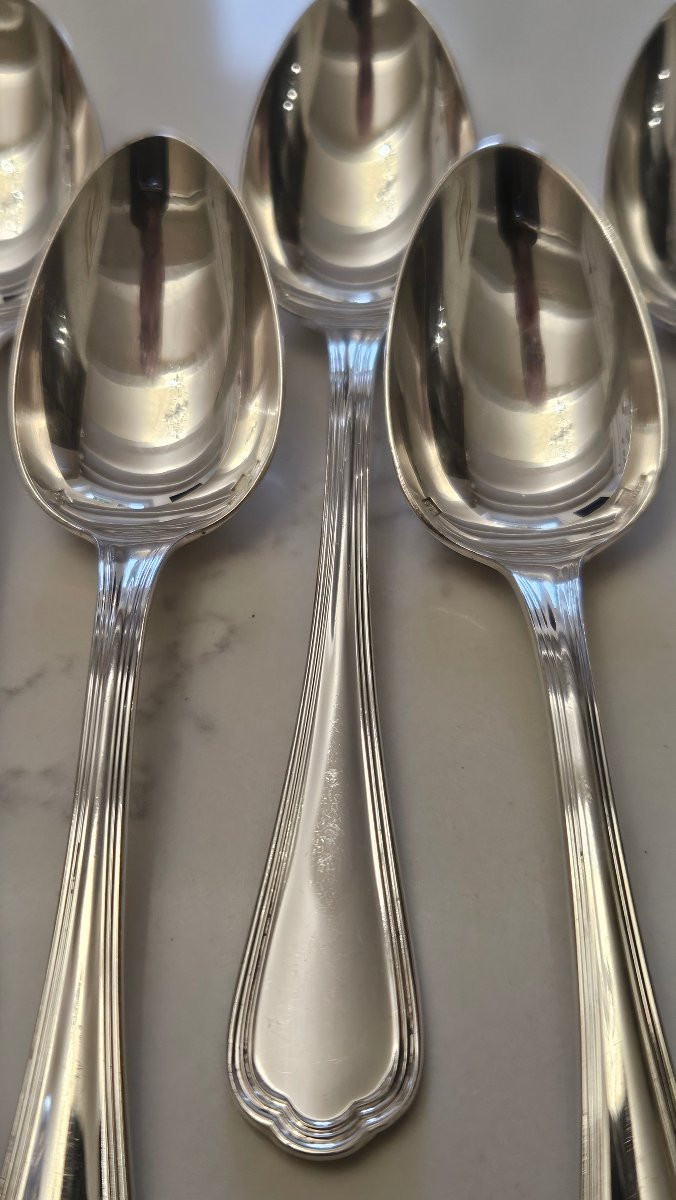 Christofle, ménagère 37 pièces modèle Spatours. TBE-photo-3