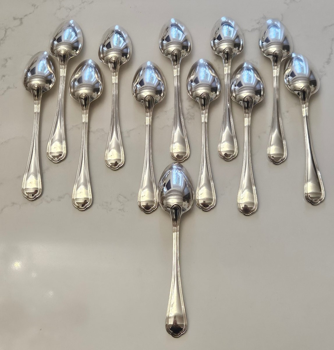 Christofle, ménagère 37 pièces modèle Spatours. TBE-photo-4