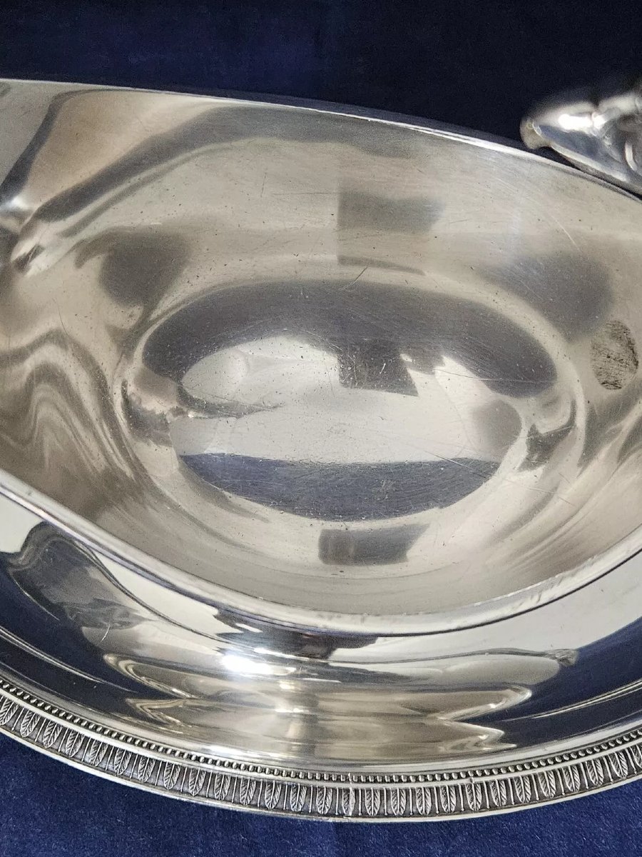 Christofle, saucière de service modèle Malmaison Empire-photo-4