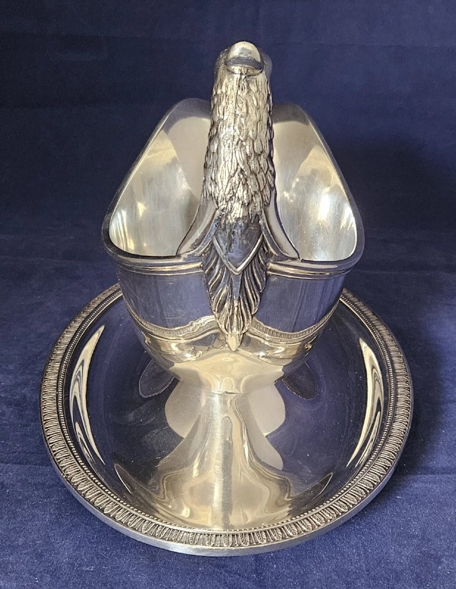 Christofle, saucière de service modèle Malmaison Empire-photo-4