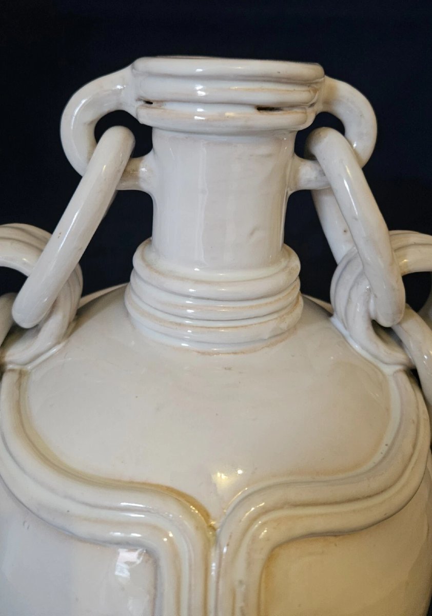 Grand vase en céramique de Malicorne, atelier Emile Tessier-photo-2