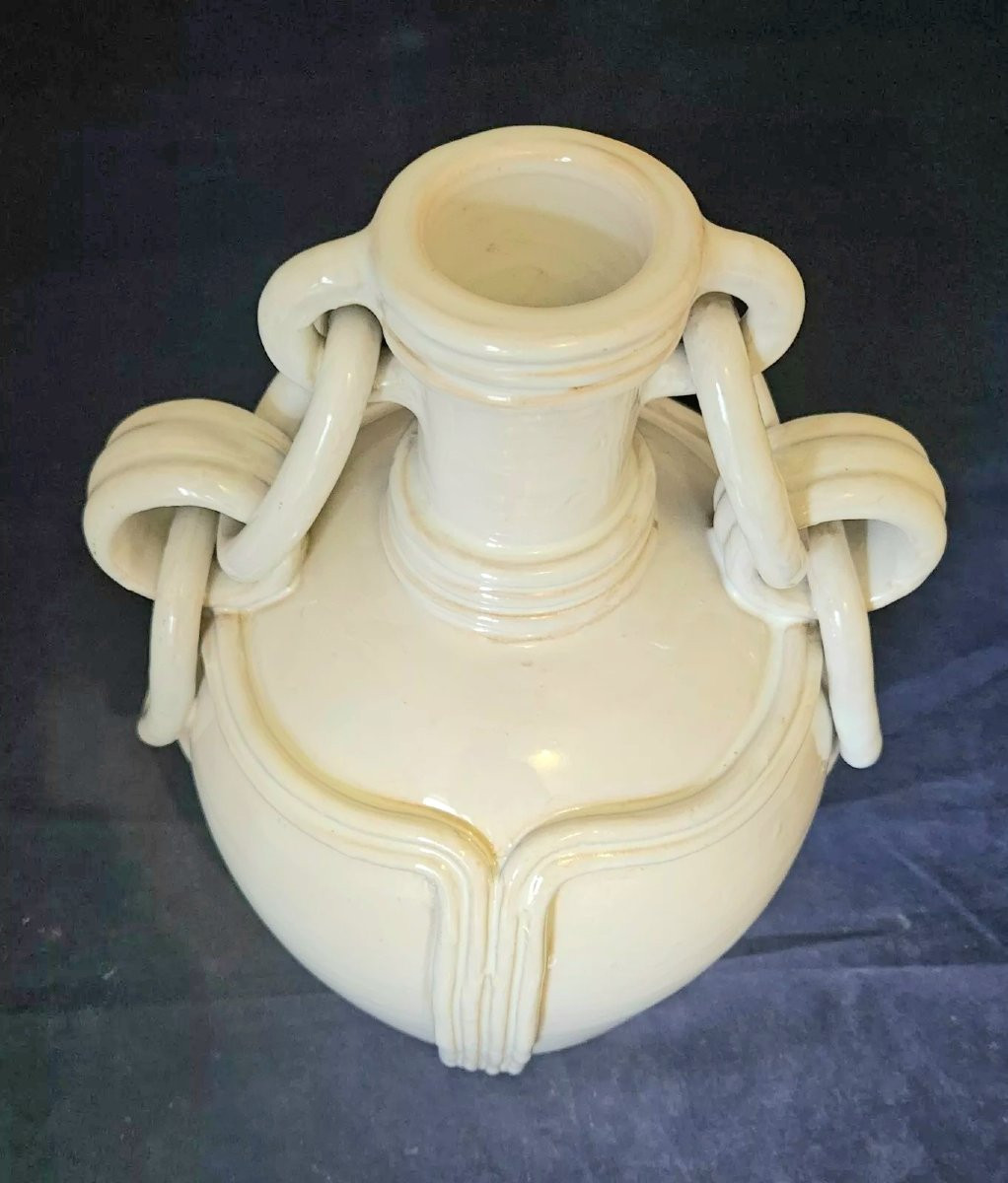 Grand vase en céramique de Malicorne, atelier Emile Tessier-photo-4
