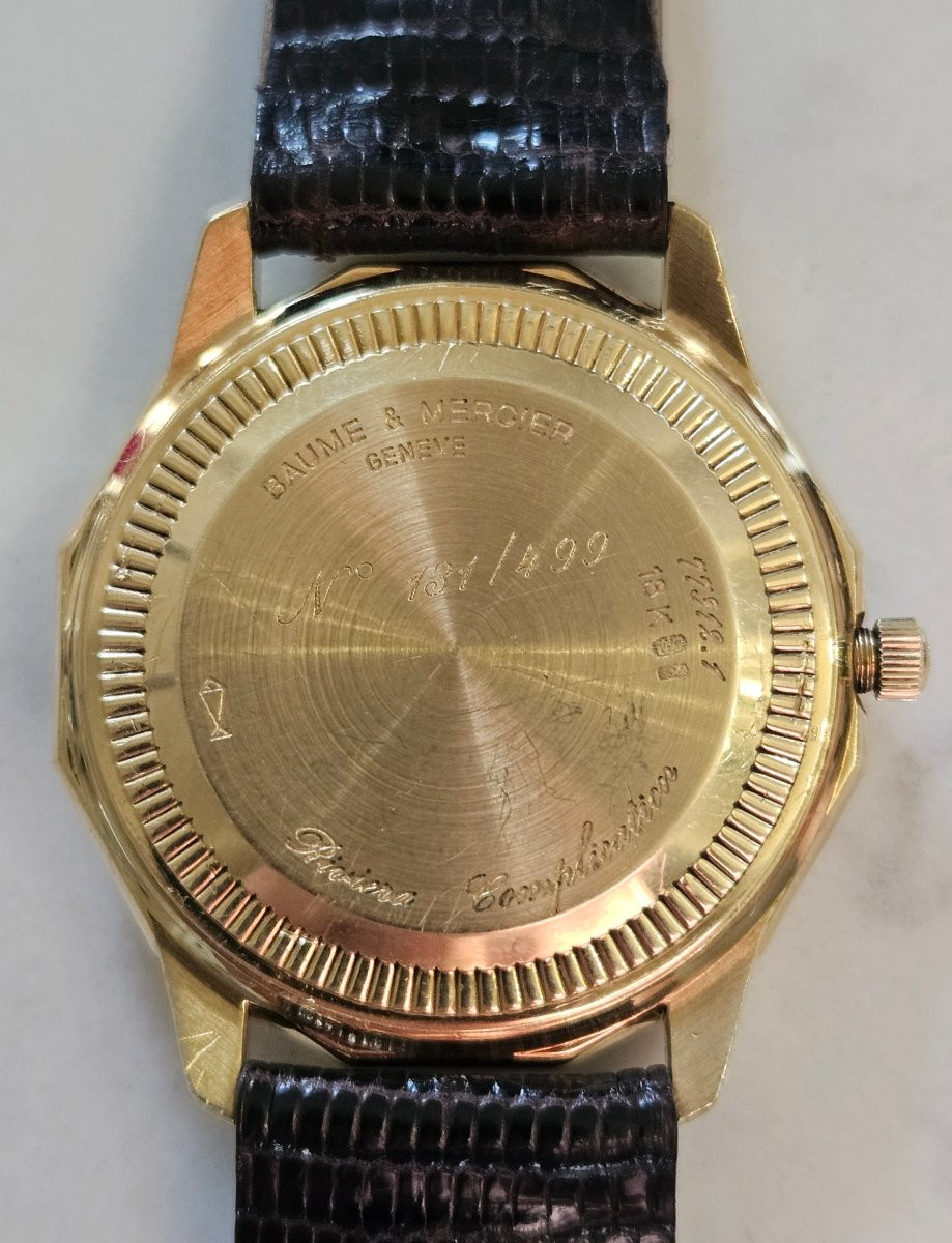 Montre Baume & Mercier Riviera en or massif, 499 Exemplaires. 1992-photo-3