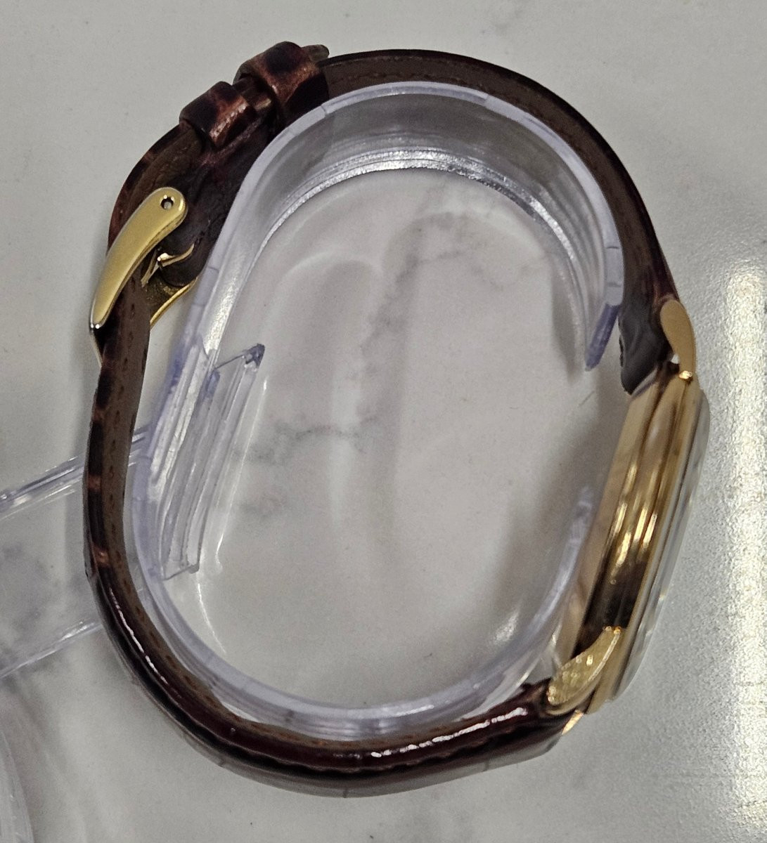 OMEGA, montre homme remontage manuel, or 18 k. -photo-1