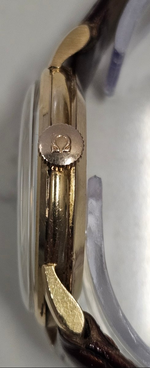 OMEGA, montre homme remontage manuel, or 18 k. -photo-3