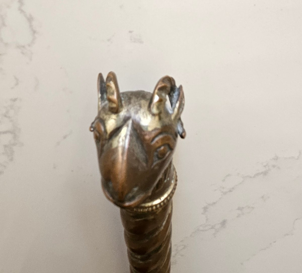 Sceptre du gondolier ou bâton d'apparat des gondoliers  Vénitiens. 19 ème siècle -photo-2