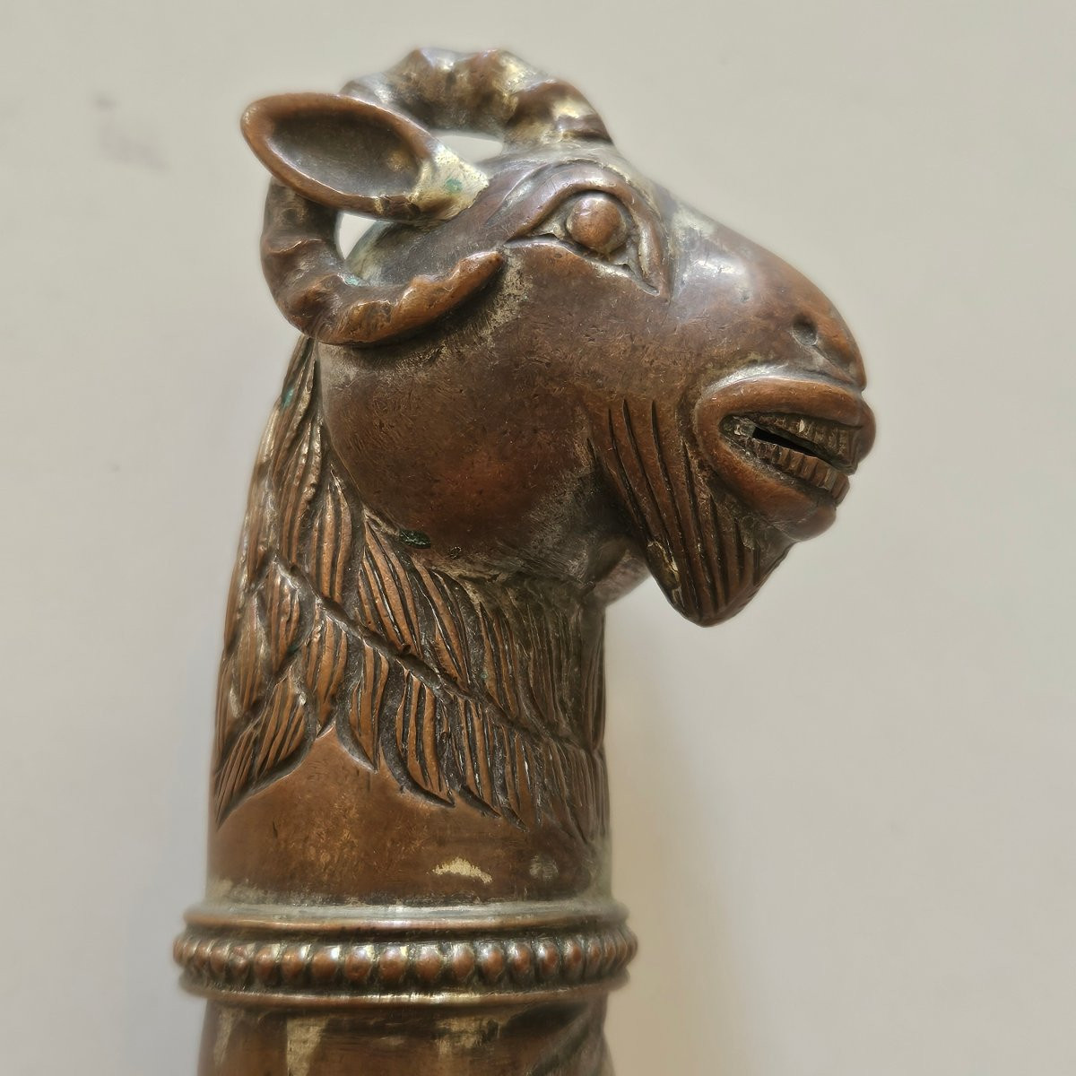 Sceptre du gondolier ou bâton d'apparat des gondoliers  Vénitiens. 19 ème siècle -photo-4