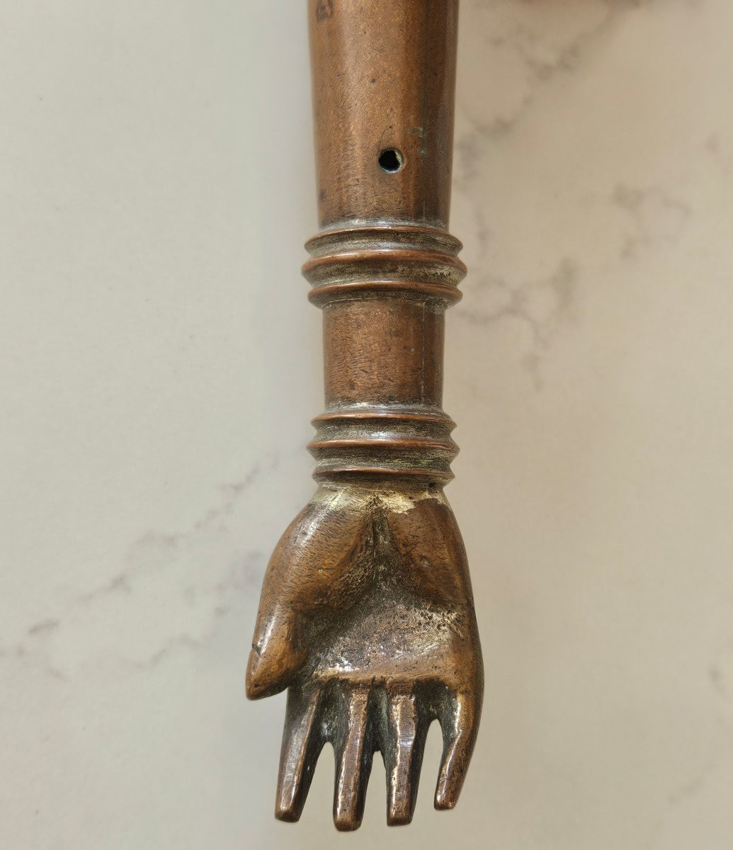 Sceptre du gondolier ou bâton d'apparat des gondoliers  Vénitiens. 19 ème siècle -photo-5