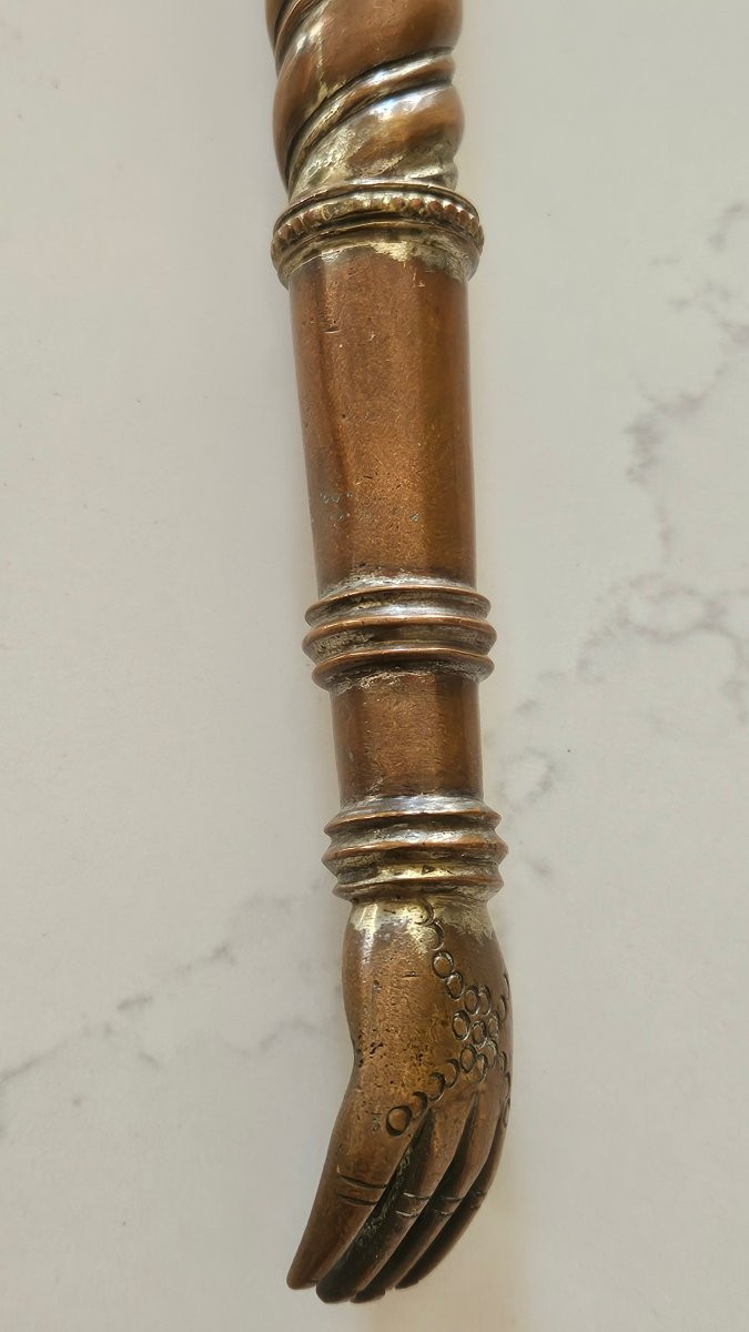 Sceptre du gondolier ou bâton d'apparat des gondoliers  Vénitiens. 19 ème siècle -photo-6