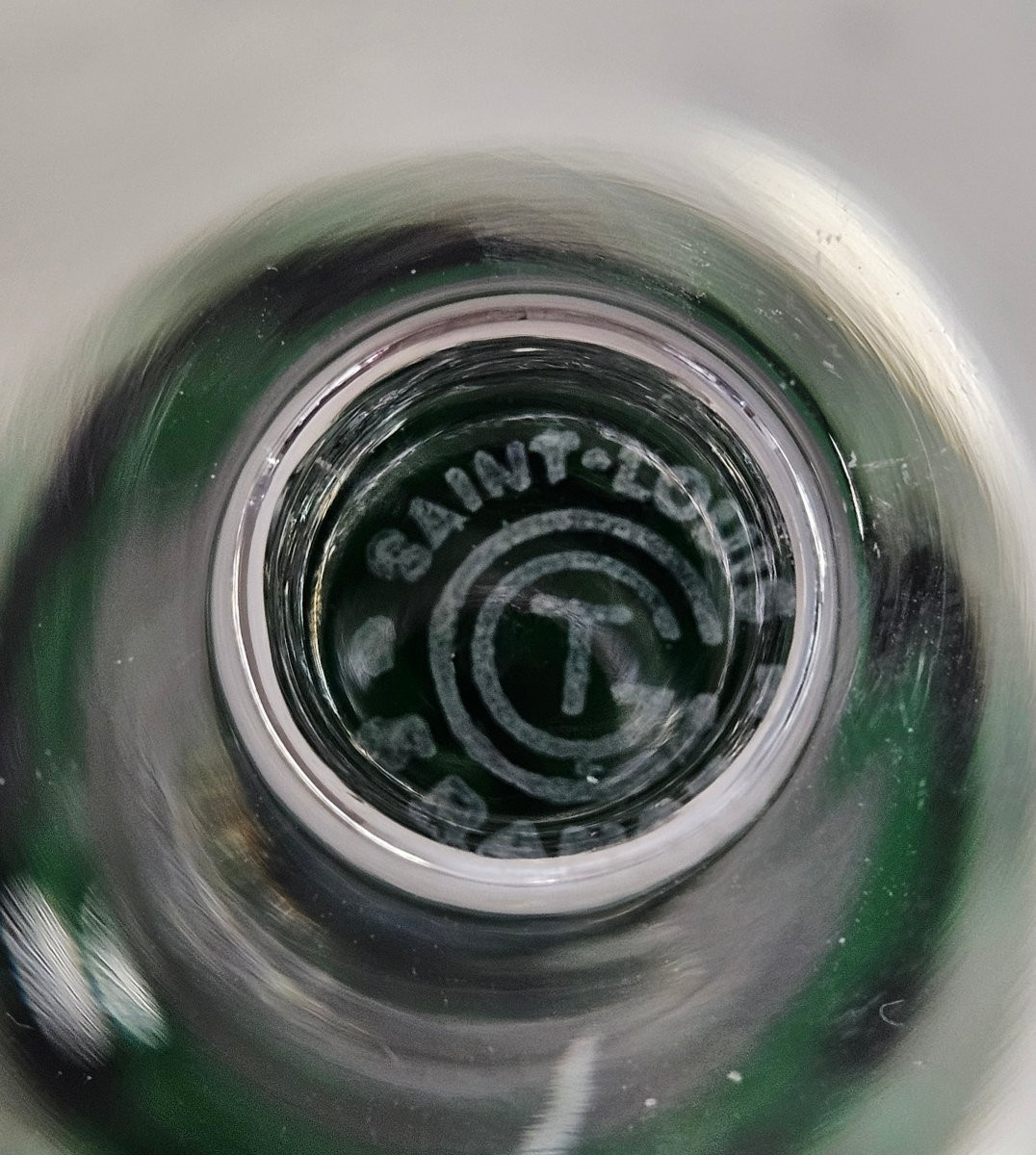 Saint Louis, 10 verres en cristal pour le paquebot FRANCE, Compagnie générale transatlantique. -photo-2