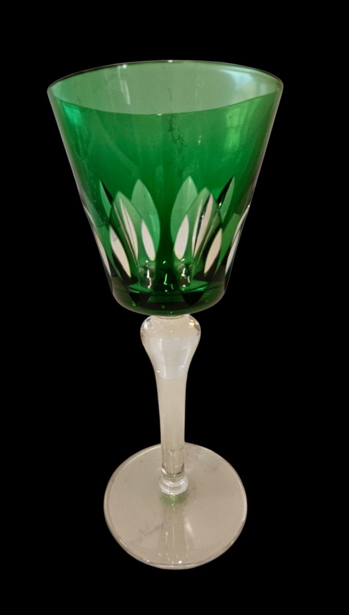 Saint Louis, 10 verres en cristal pour le paquebot FRANCE, Compagnie générale transatlantique. -photo-4
