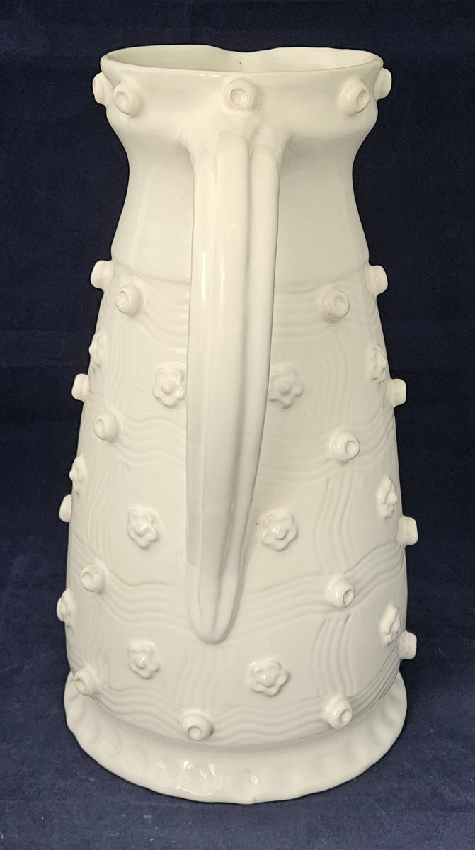 Large Ceramic Pitcher By émile Téssier In Malicorne-photo-1