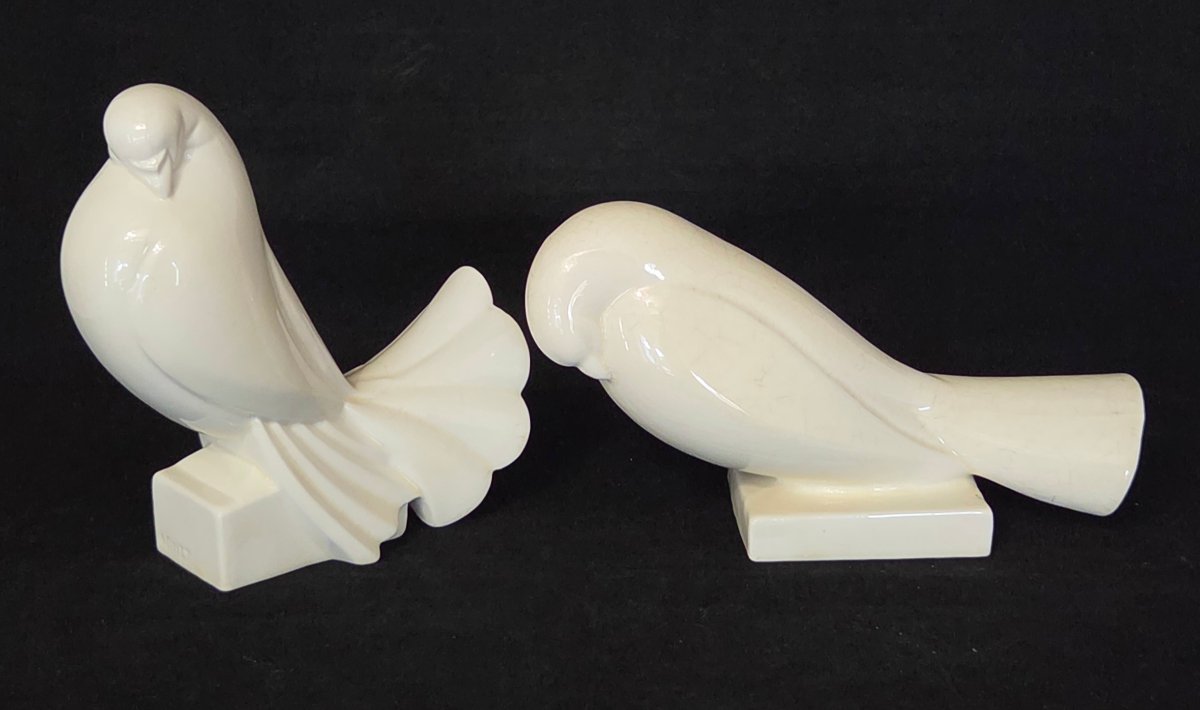 Jean et Jeaques ADNET céramique craquelée Art déco 