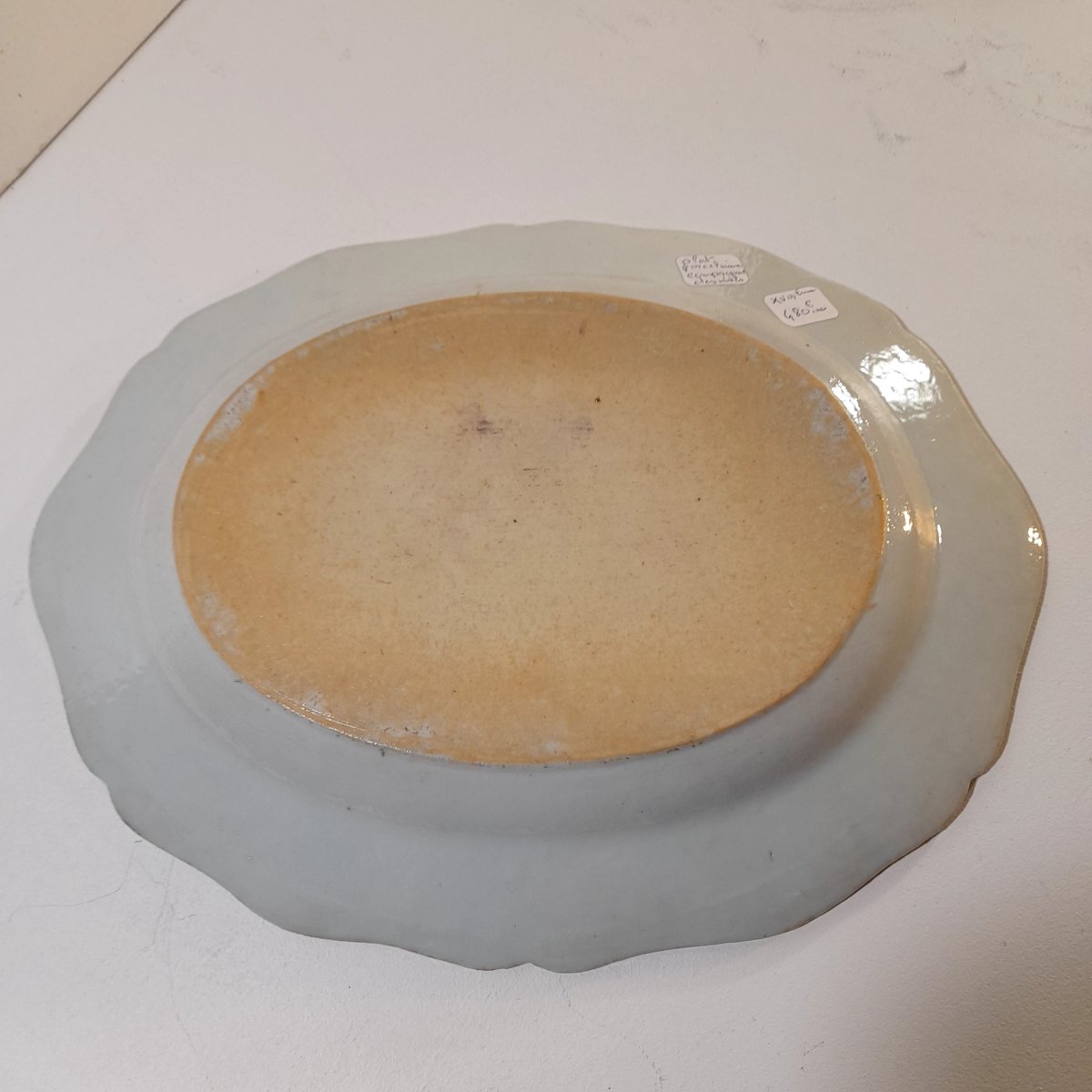 Plat chinois famille rose pour la compagnie des indes . -photo-4