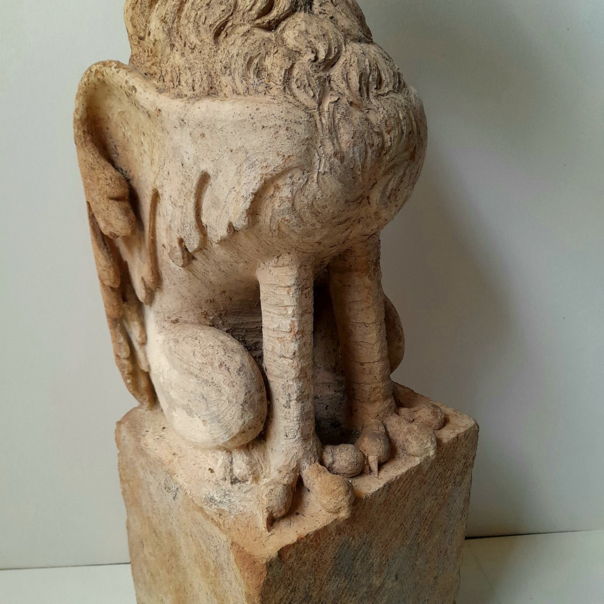 18th Century Terracotta Phoenix Gargoyle -photo-4